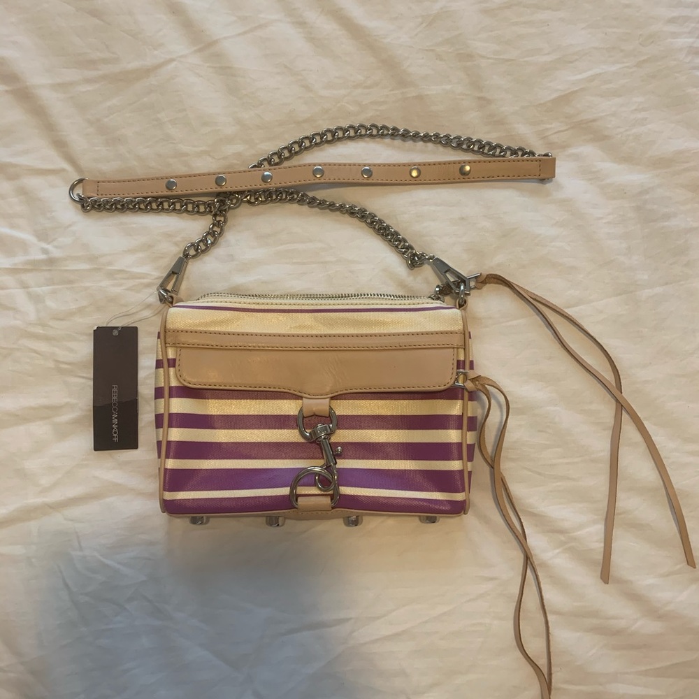 NWT Rebecca Minkoff Mini Mac Crossbody in Purple